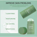 Masque nettoyant visage au thé vert en stick, resserre les pores, élimine les points noirs en profondeur, masque hydratant nettoyant pour le visage 40 g