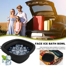 Bol de bain de glace pliable pour le visage pour femmes et jeunes filles, outil de soins de la peau du visage, lavabo de thérapie par le froid en silicone, bol de trempage facial portable