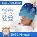 Relief Migraine Relief Cap Gel Ice Cap Single Layer Headgear Ice Pack Headgear Relief Pain Stretchable Compress Hood Eye Mask