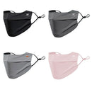 Breathable Ice Silk Face Cover UV Face Shield Washable Reusable Sun Protection Face Mask for Motorcycle Running Riding Exercise