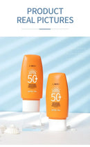 LAIKOU Protector solar facial FPS 50+, protector solar facial de doble tubo, multiefecto Pa+++, 50 g